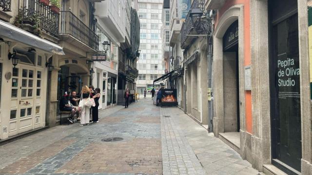 La calle Olmos de A Coruña.