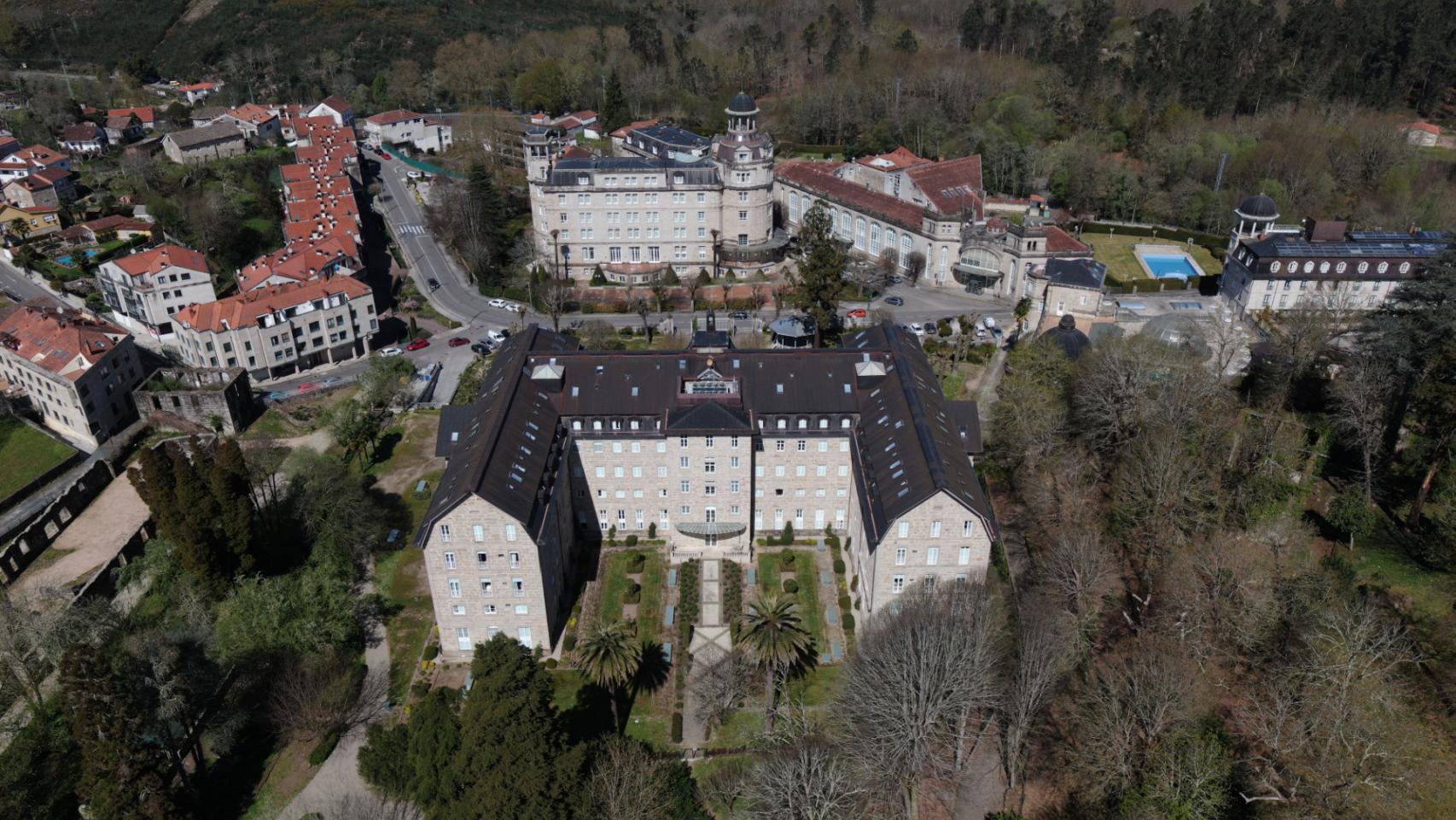 Imagen aérea de Mondariz Balneario.