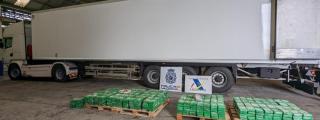 Droga intervenida en el Puerto de Vigo.