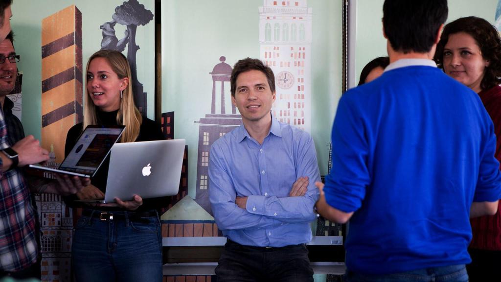 Iñaki Berenguer, en las oficinas de Coverwallet en 2017