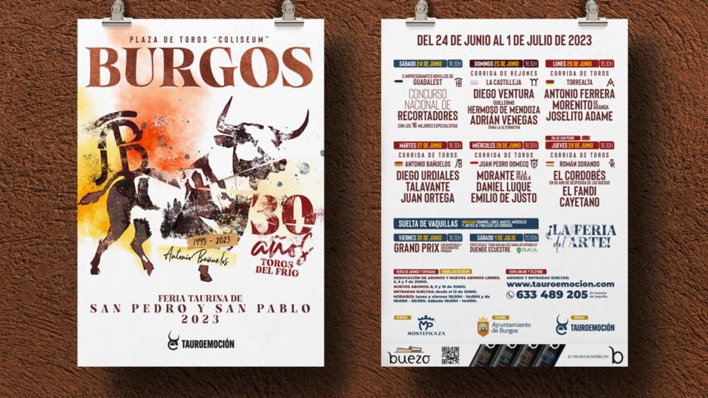 Carteles de la Feria Taurina de Burgos.