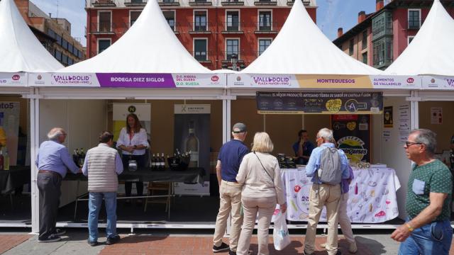Imagen de la inauguración del evento Plaza Mayor del Vino.