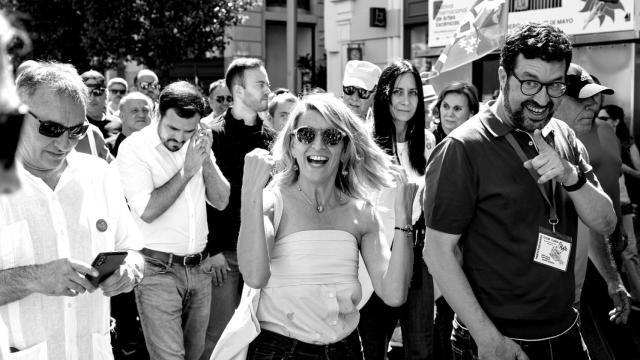 La vicepresidenta y ministra de Trabajo y Economía Social, Yolanda Díaz, durante la marcha por el Día Internacional de los Trabajadores del 1 de mayo de 2023 en Madrid.