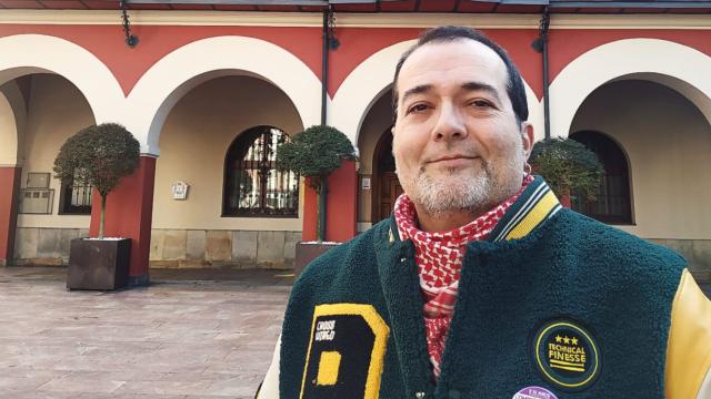 Roberto García, en Langreo