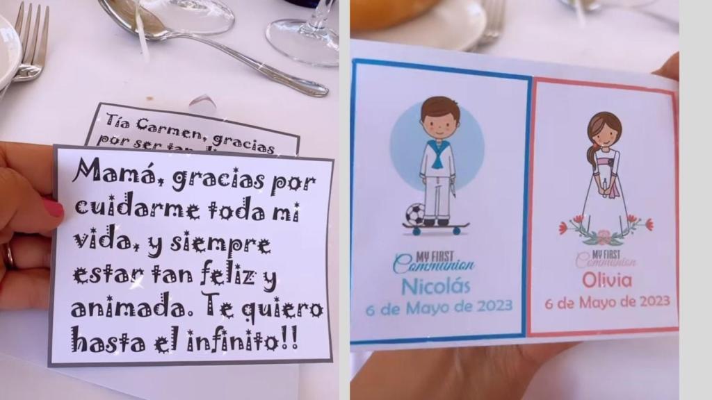 Estos son los recordatorios de la comunión y el mensaje que recibió Carmen.