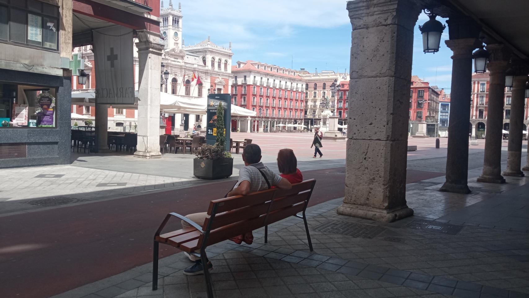 Nuevo banco instalado en el centro de Valladolid