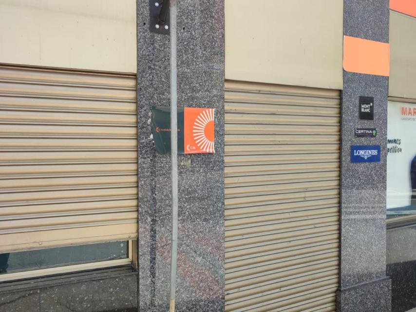 Fotos de la sede campaña de Ciudadanos en Palencia