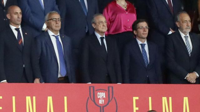 Palco en La Cartuja (Sevilla) durante la final de la Copa del Rey