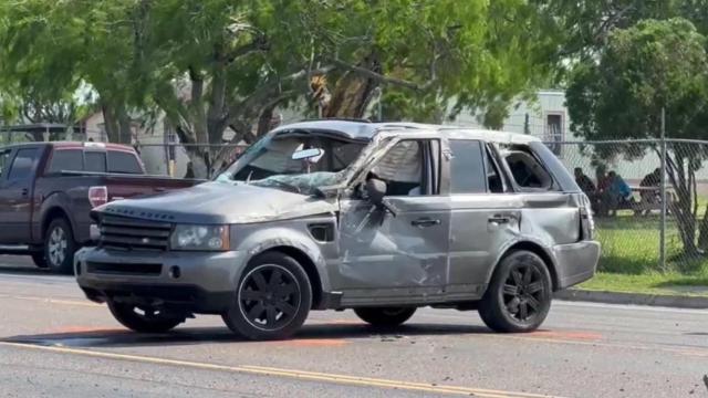 Range Rover con el que se produjo el atropello masivo en Texas.