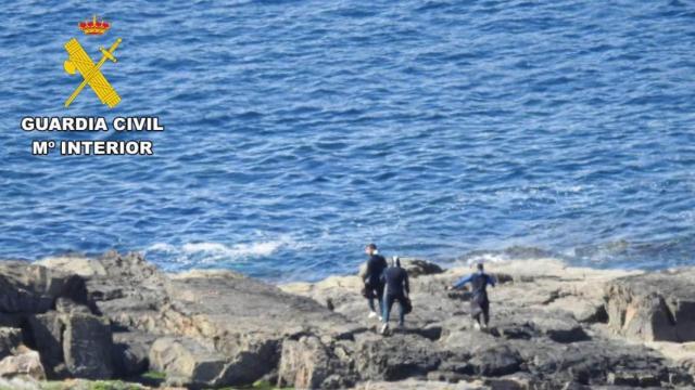 Imagen del operativo realizado por la Guardia Civil