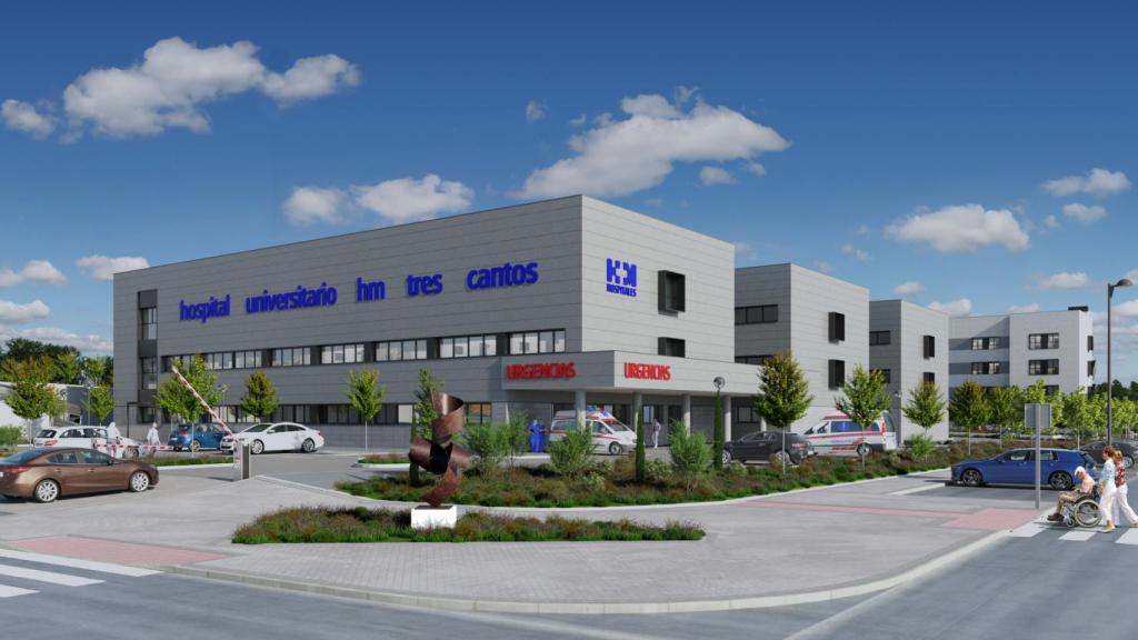 Imagen de cómo será el Hospital Universitario HM Tres Cantos.