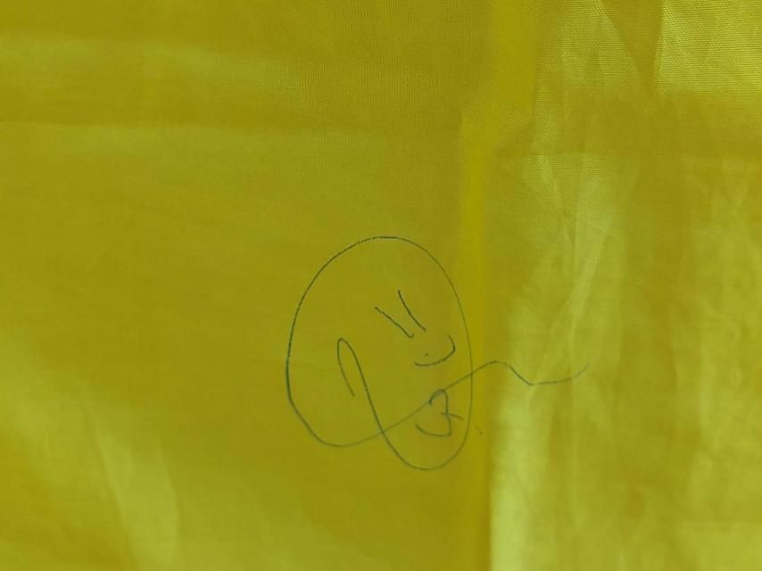La firma de Vinicius en la bandera