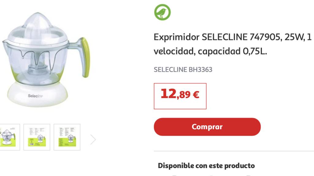 Exprimidor zumo.