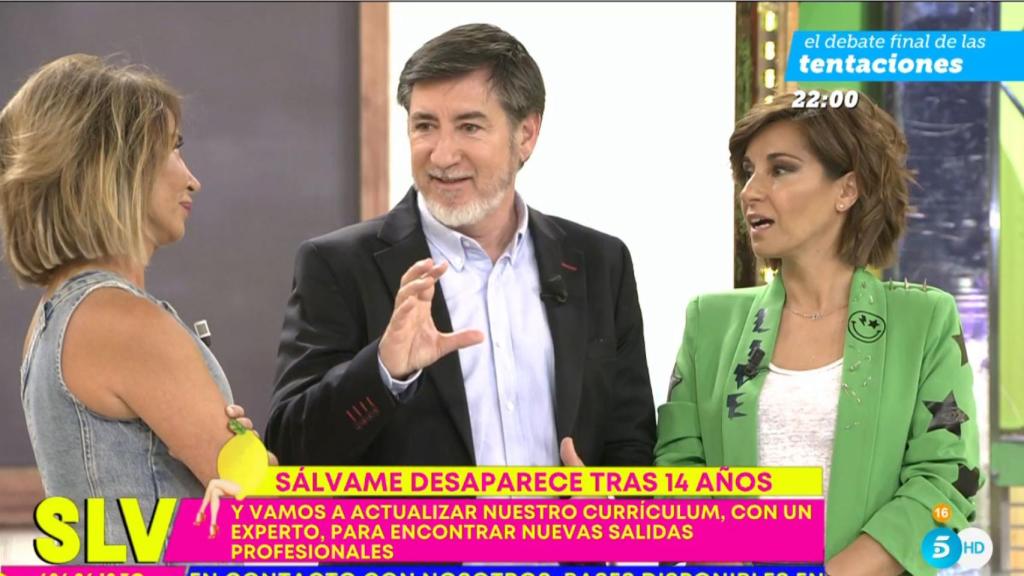 ‘Sálvame’ se toma con humor su final: un experto enseña a hacer el currículo a los colaboradores
