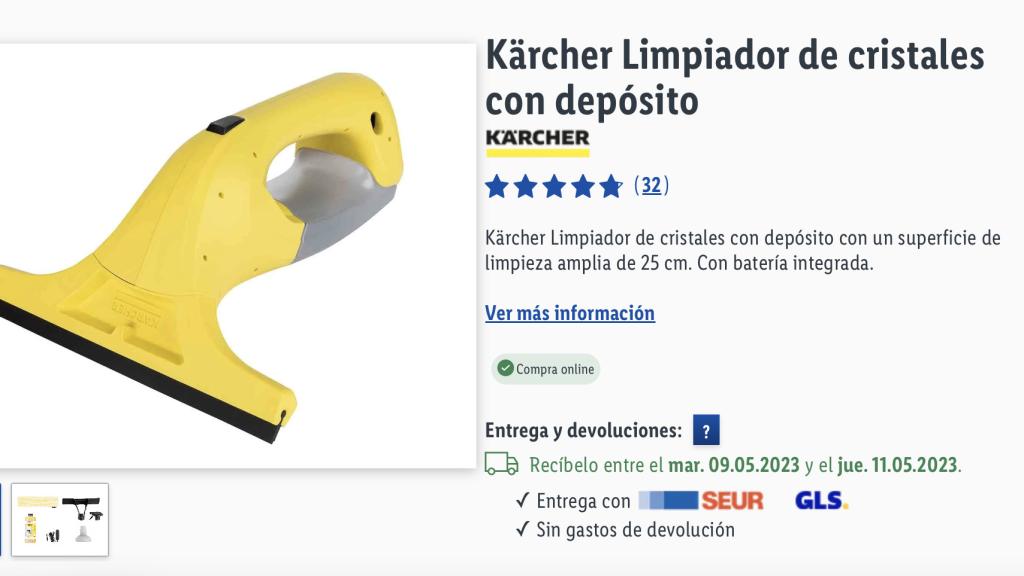 Limpiador de cristales.