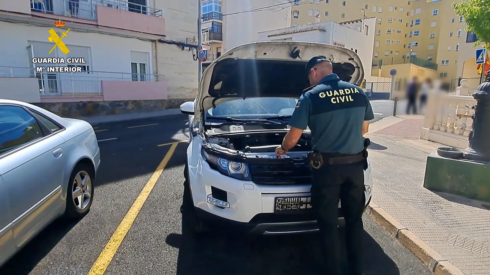 El vehículo localizado en Calpe.
