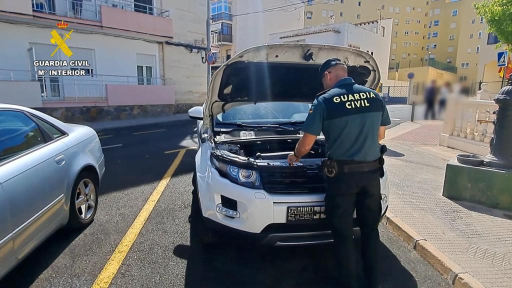 El vehículo localizado en Calpe.