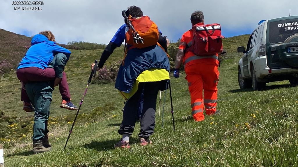 Rescate de la excursionista de 76 años