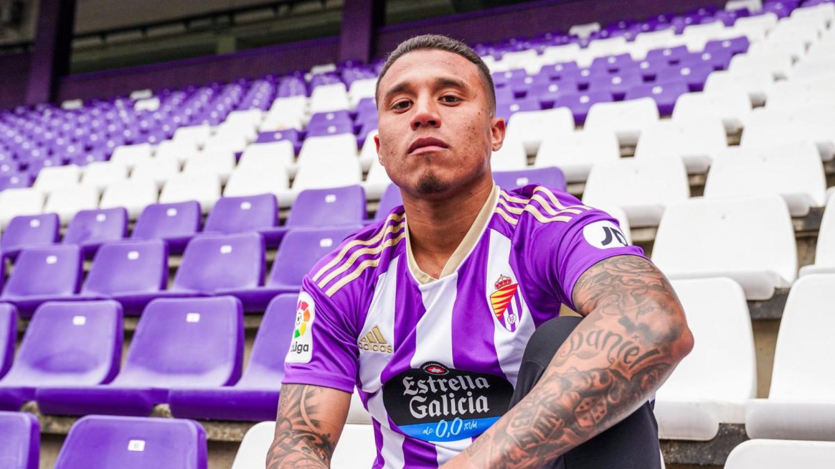 El jugador del Valladolid Darwin Machís.