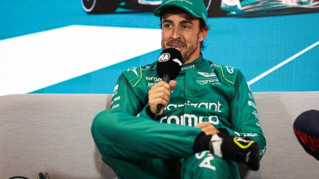 Fernando Alonso, en rueda de prensa durante el Gran Premio de Miami de la F1 2023