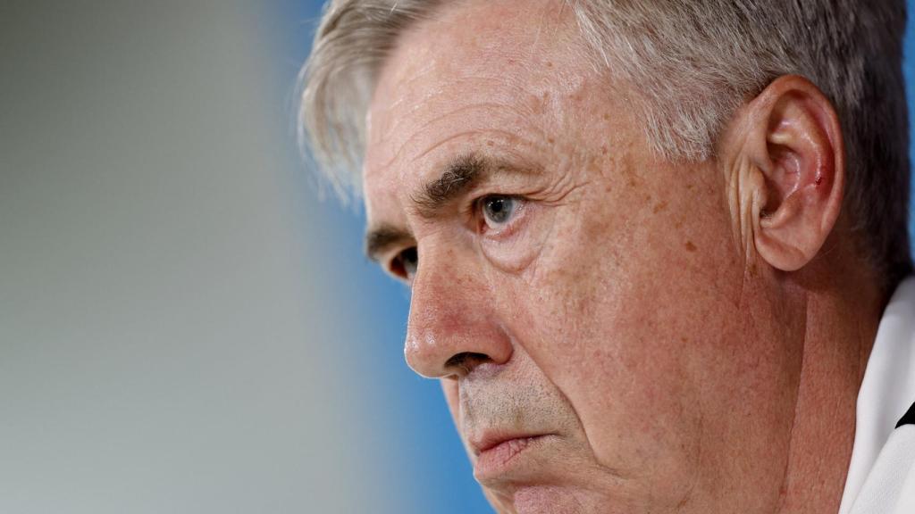 Carlo Ancelotti, en rueda de prensa de la Champions League 2022/2023