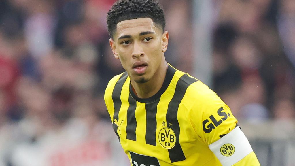 Jude Bellingham, en un partido del Borussia Dortmund de la temporada 2022/2023