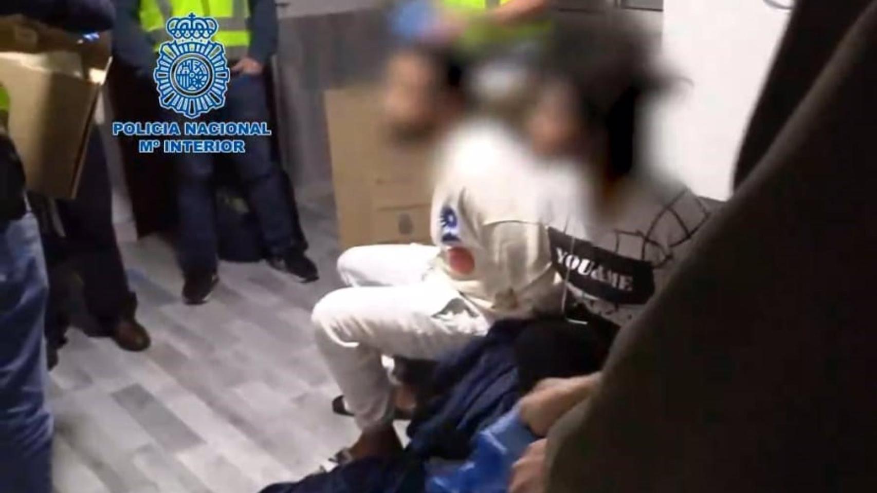 Detención de varios Trinitarios. Foto: Policía Nacional