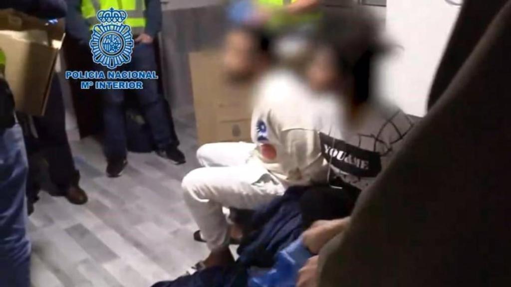 Detención de varios Trinitarios. Foto: Policía Nacional