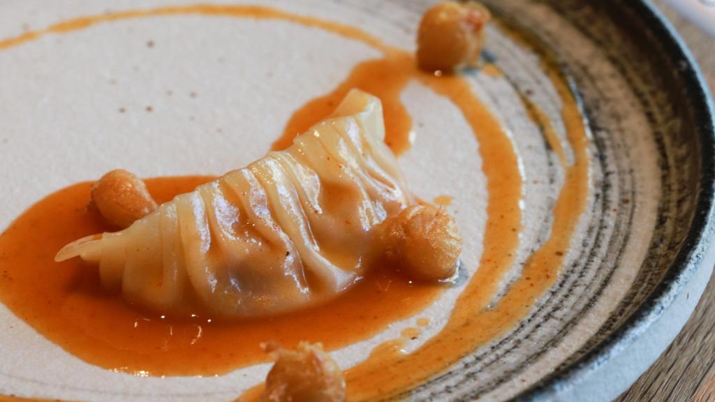 Gyozas de callos.