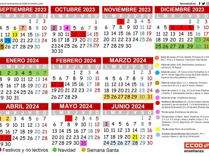 Calendario escolar 2023-24
