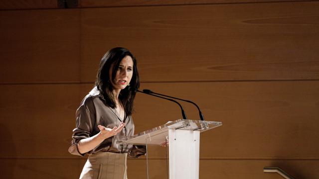 La ministra de Derechos Sociales, Ione Belarra, este martes en Madrid.