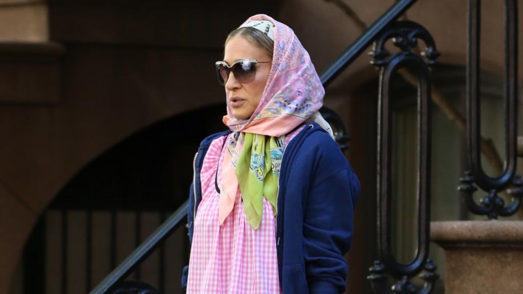Sarah Jessica Parker en la grabación de 'And just like that'.