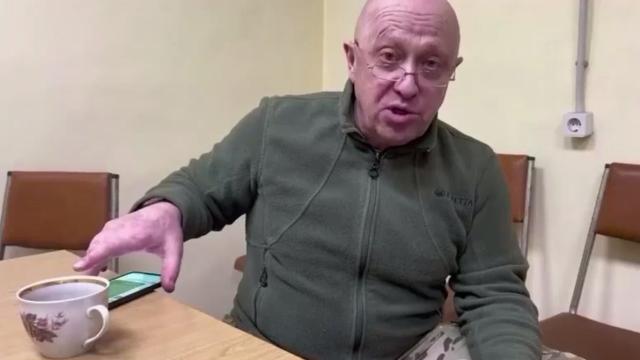 El jefe del Grupo Wagner, Yevgueni Prigozhin, este martes en un vídeo.