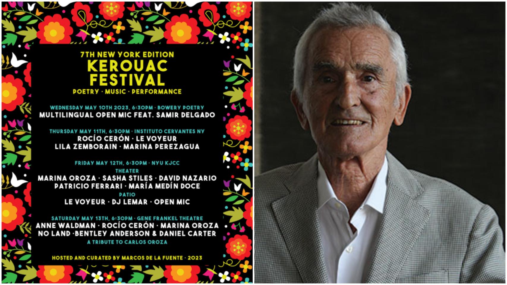 El festival vigués de poesía Kerouac homenajeará a Carlos Oroza en Nueva York