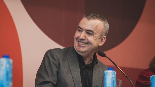 Lorenzo Silva durante el coloquio que protagonizó, junto a Rosa Montero y Juan José Millás, en el Círculo de Bellas Artes de Madrid, un acto enmarcado en el ciclo Los martes de El Cultural
