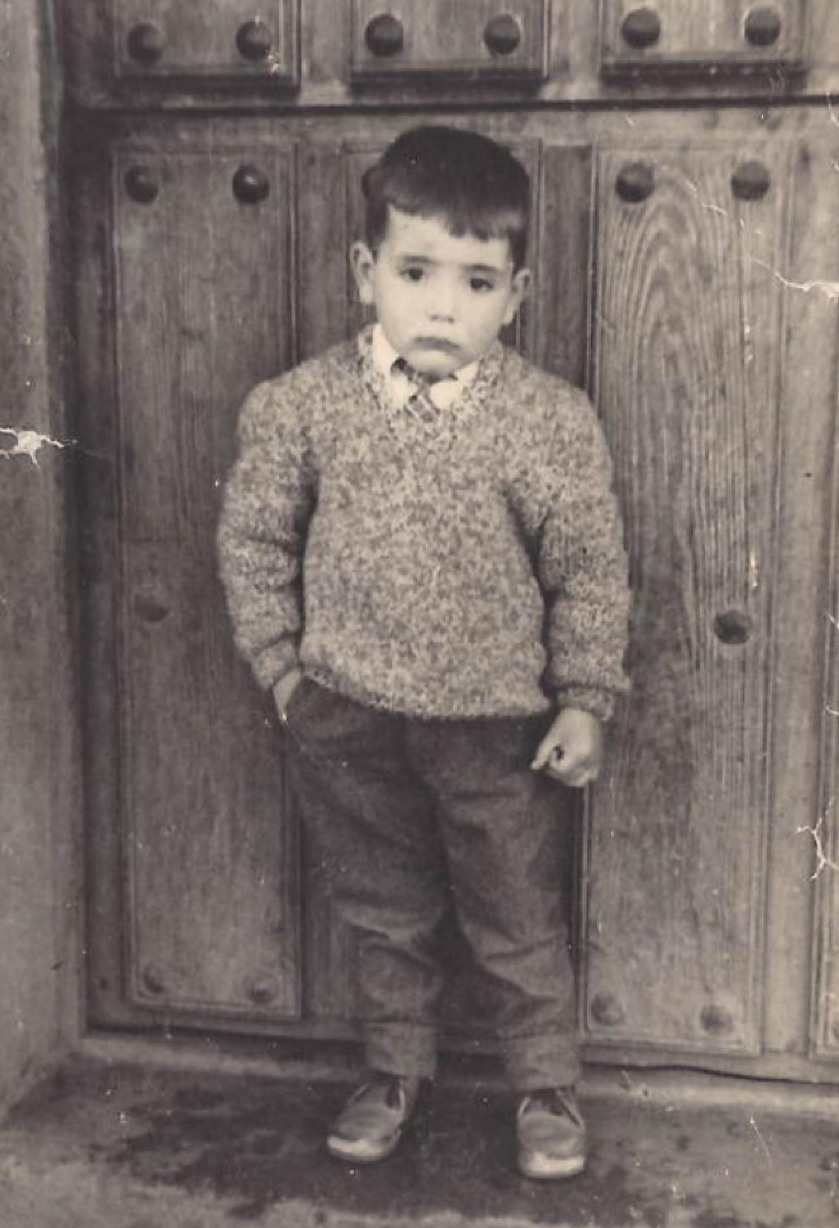 Cipriano García, de niño