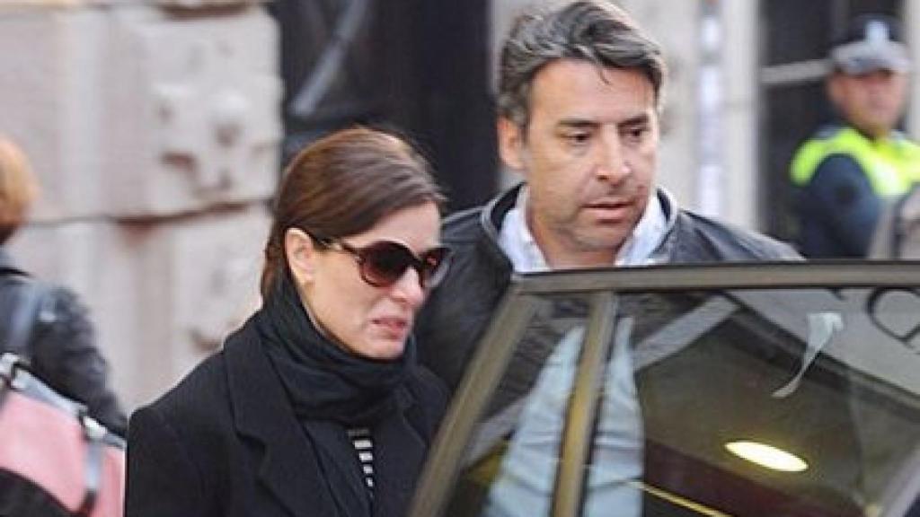 Raquel Sánchez Silva y su representante en una imagen de archivo.