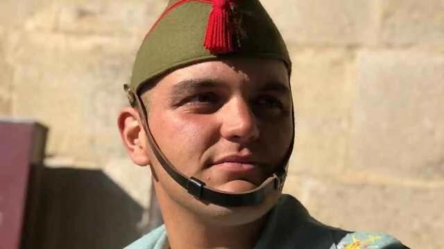 El legionario Alejandro Jiménez, de 22 años.