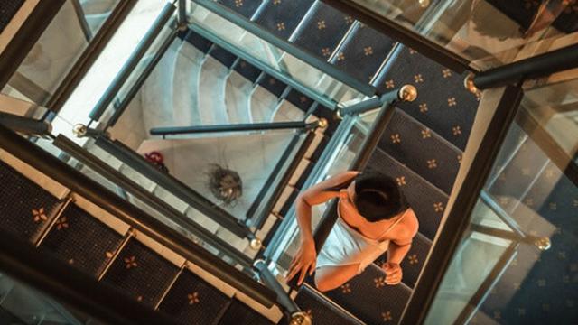 Escaleras del hotel Villa Venecia, en Benidorm.