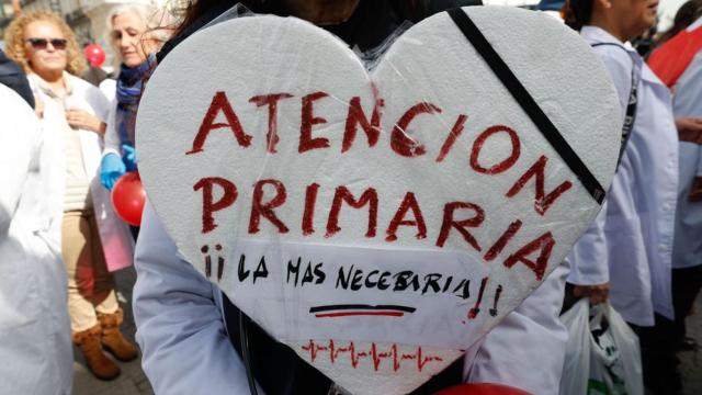 Protesta de médicos de Atención primaria, en imagen de archivo.