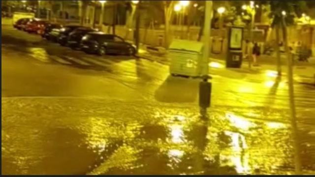 Reventón en la carretera de Ledesma