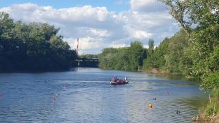 Aguas del Río Pisuerga a su paso por Las Moreras