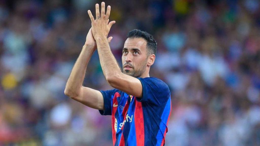 Sergio Busquets, con el FC Barcelona