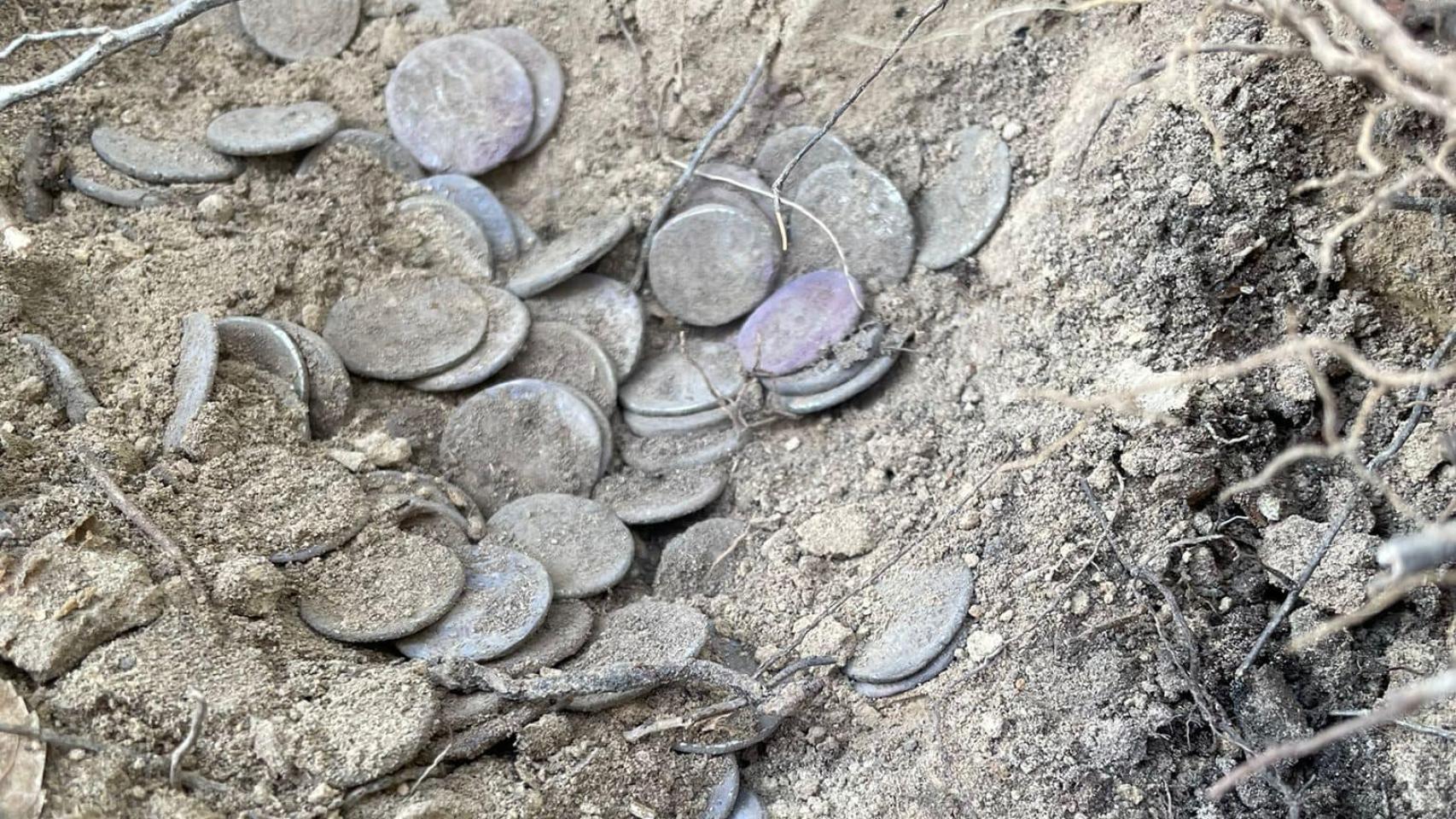 Lugar del descubrimiento de los denarios. Foto: Grupo Arqueológico y Paleontológico de Livorno.