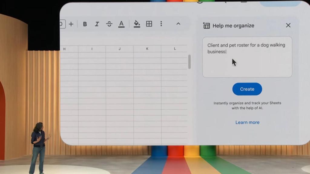 La IA de Google podrá crear documentos y hojas de cálculo por si misma
