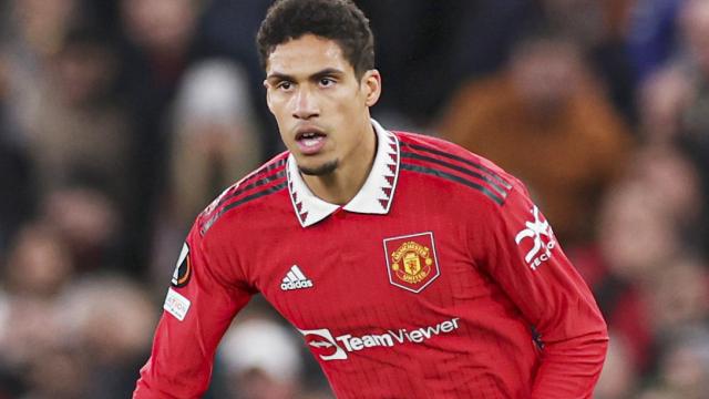 Raphaël Varane, en un partido del Manchester United de la temporada 2022/2023