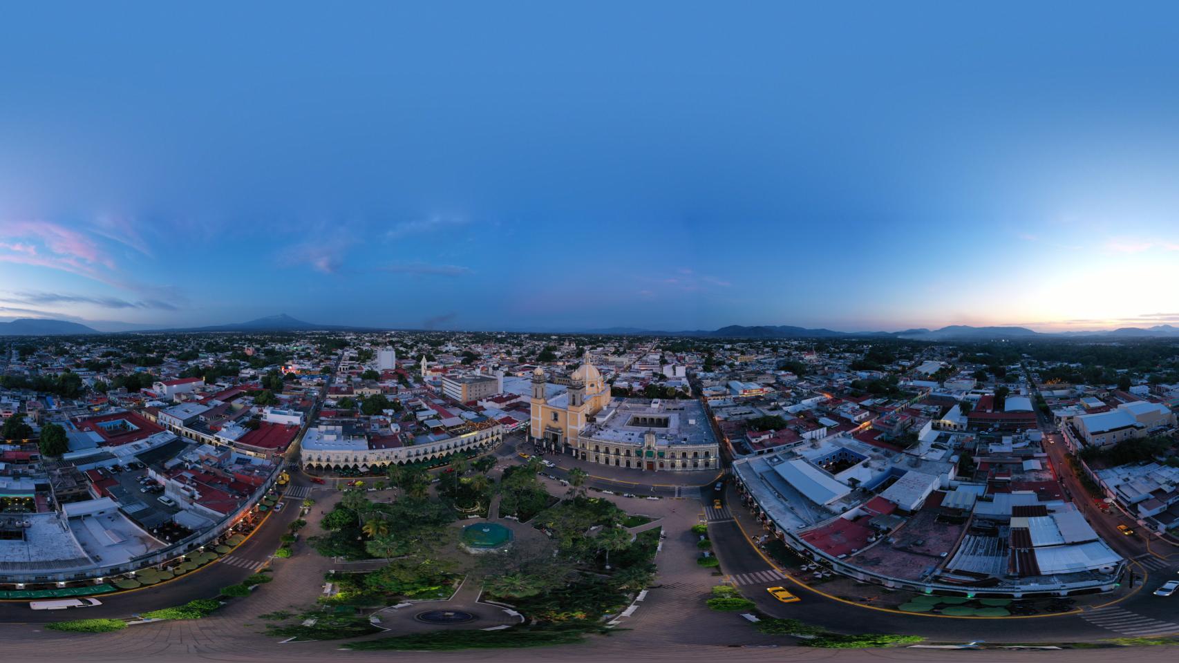Vista panorámica de Colima (México).