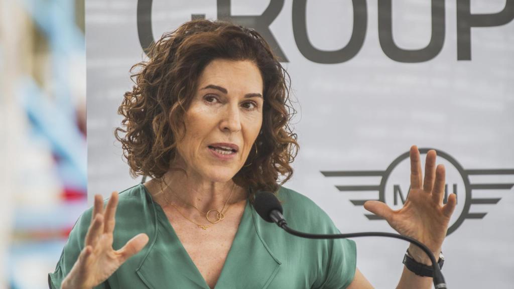Pilar García de la Puebla, directora de Comunicación y Relaciones Institucionales de BMW Group en España, durante el acto de presentación.