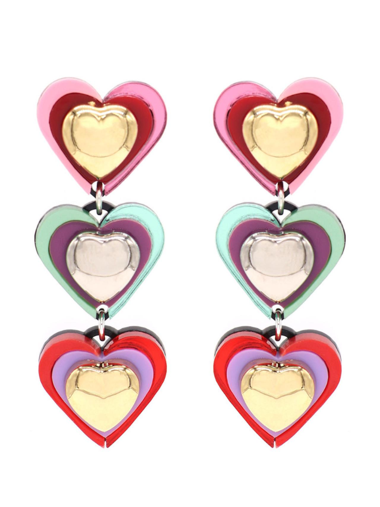 Pendientes Self-love triple, de Lausett.
