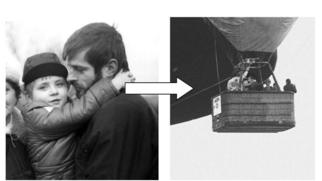 Imagen manipulada para crear un recuerdo falso.